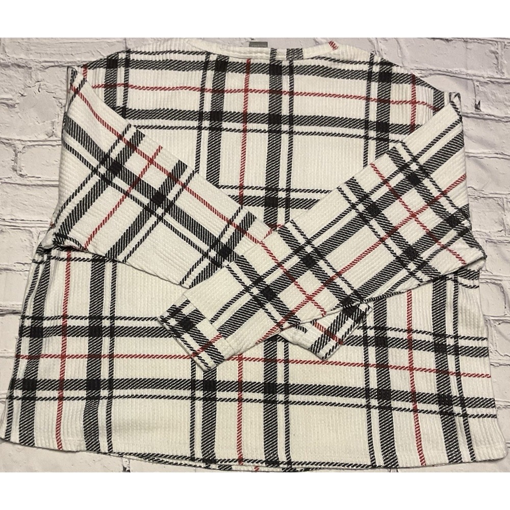 Natural Reflections Cabela's Bass Pro Ladies Plaid Waffle Long Sleeve Top Sm NWT - Picture 3 of 6